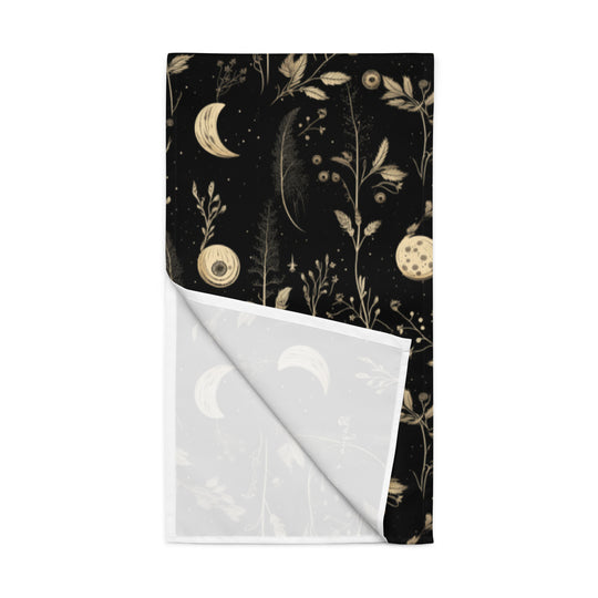 Twilight Garden Table Runner - Botanical Dinner Table Setup - Gothic Witchy Kitchen - Dark Academia Home Decor