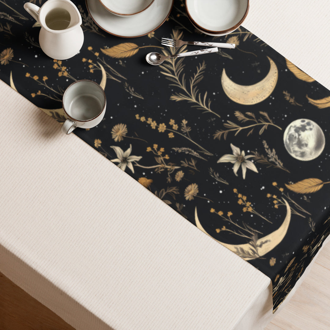 Moonlit Botanica Table Runner