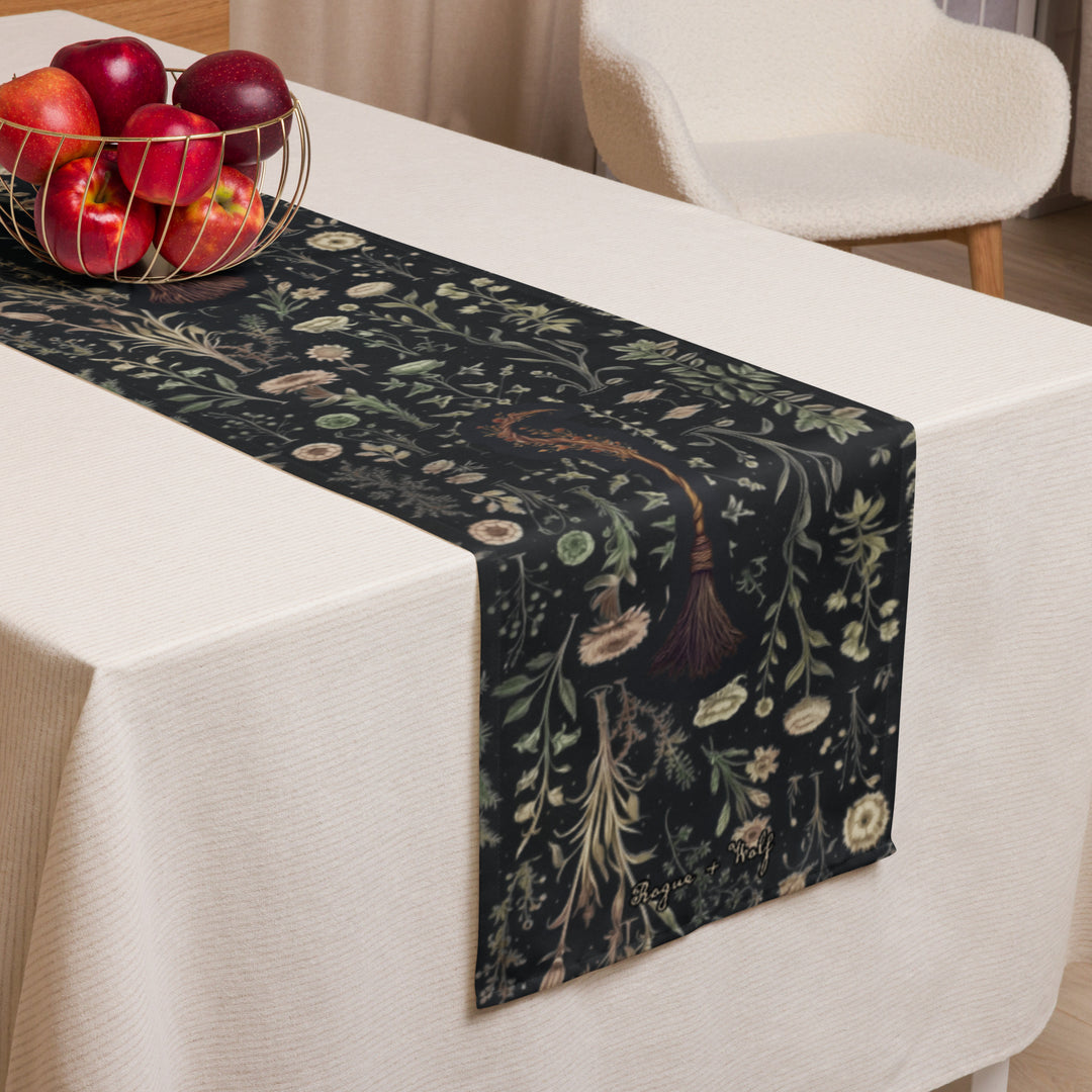 Witches' Broomsticks Table Runner