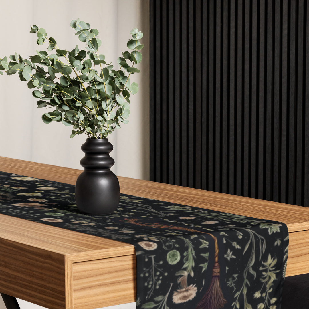Witches' Broomsticks Table Runner
