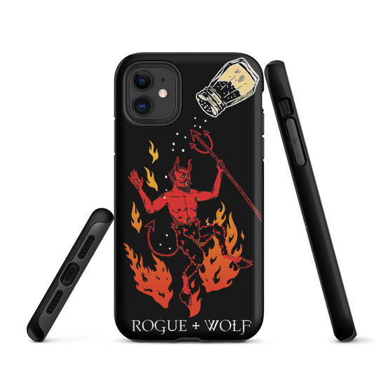 One Salty Devil Tough Phone Case for iPhone - Shockproof Anti-scratch Witchy Goth Cover Accessory