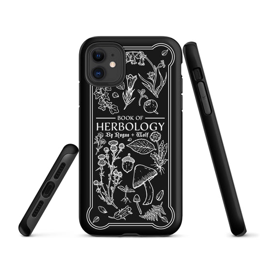 Book of Herbology B&W Tough Phone Case for iPhone