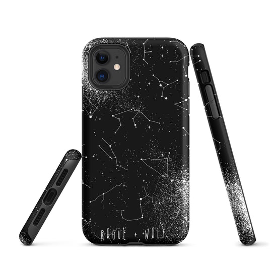 Constellation Tough Phone Case for iPhone - Shockproof Anti-scratch Goth Witchy Phone Cover Gothic Christmas Gifts