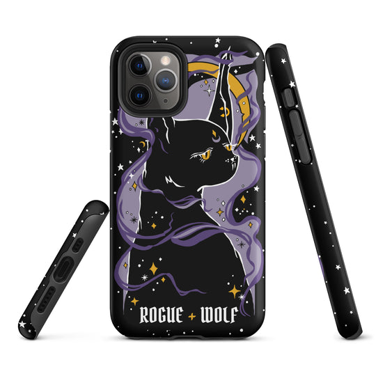 Witch Kitten Tough Phone Case for iPhone - Shockproof Witchy Goth Anti-scratch Cover Accessory