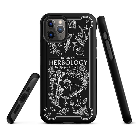 Book of Herbology B&W Tough Phone Case for iPhone