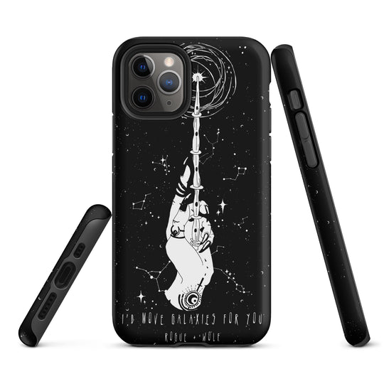 Cosmic Devotion Tough Phone Case for iPhone - Shockproof Anti-scratch Witchy Goth Cool Fun Christmas Gift