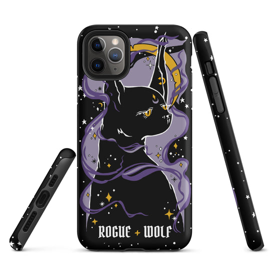 Witch Kitten Tough Phone Case for iPhone - Shockproof Witchy Goth Anti-scratch Cover Accessory