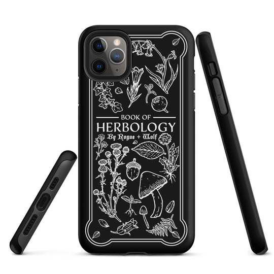 Book of Herbology B&W Tough Phone Case for iPhone