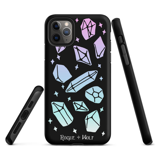 Divination Crystals Tough Phone Case for iPhone - Shockproof Anti-scratch Goth Witchy Phone Accessories Cover