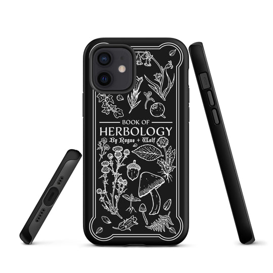 Book of Herbology B&W Tough Phone Case for iPhone