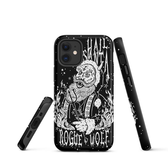 Hail Santa Tough Phone Case for iPhone - Xmas Witchy Shockproof Anti-scratch Goth Cover Gothic Christmas Gifts