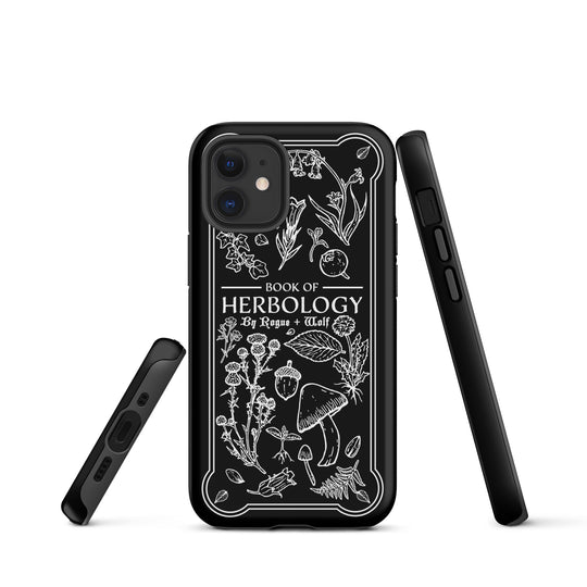 Book of Herbology B&W Tough Phone Case for iPhone