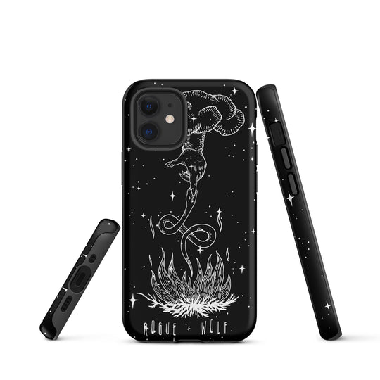 Godbane Tough Phone Case for iPhone - Shockproof Witchy Cell Phone case Anti-scratch Goth Case Cover Cool Gothic Christmas Gifts