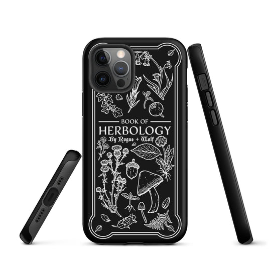 Book of Herbology B&W Tough Phone Case for iPhone
