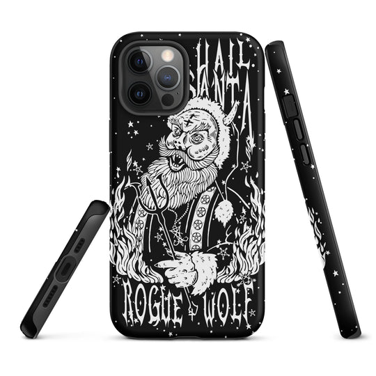 Hail Santa Tough Phone Case for iPhone - Xmas Witchy Shockproof Anti-scratch Goth Cover Gothic Christmas Gifts