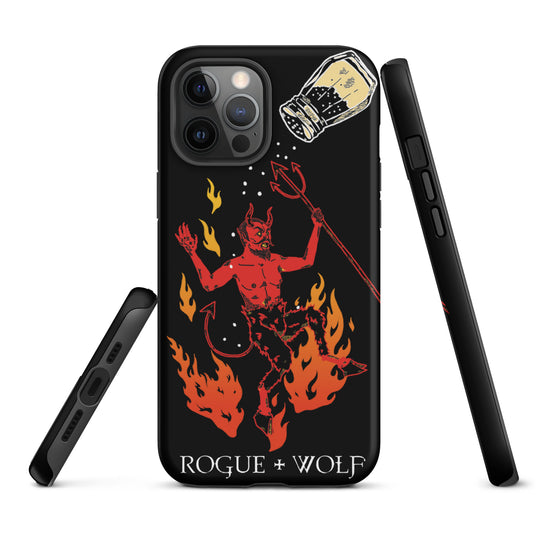 One Salty Devil Tough Phone Case for iPhone - Shockproof Anti-scratch Witchy Goth Cover Accessory