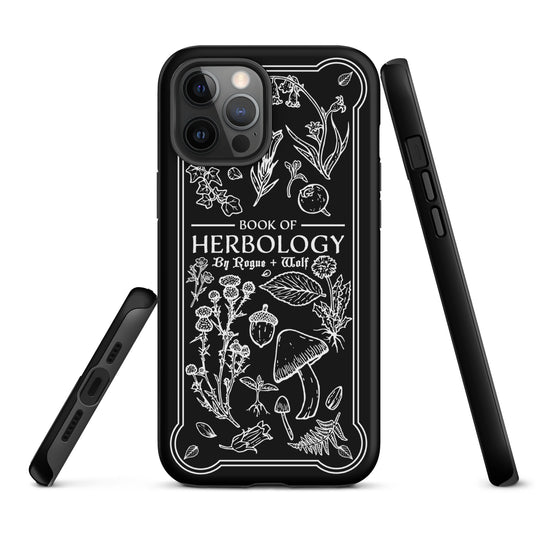 Book of Herbology B&W Tough Phone Case for iPhone