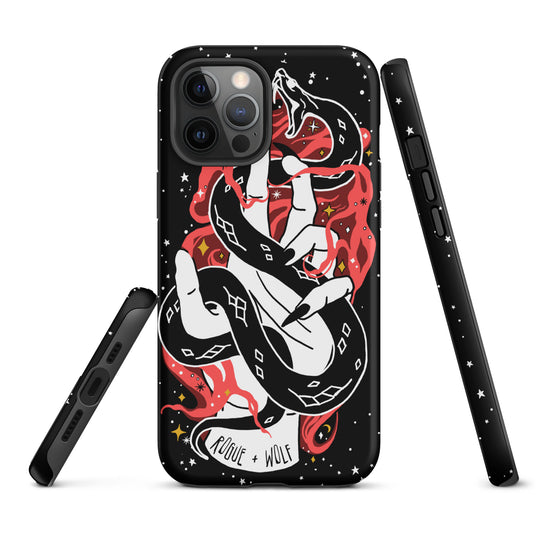 Love Bite Tough Phone Case for iPhone - Shockproof Goth Anti-Scratch Cover Witchy Phone Accessories