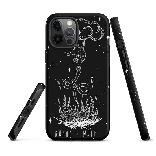 Godbane Tough Phone Case for iPhone - Shockproof Witchy Cell Phone case Anti-scratch Goth Case Cover Cool Gothic Christmas Gifts