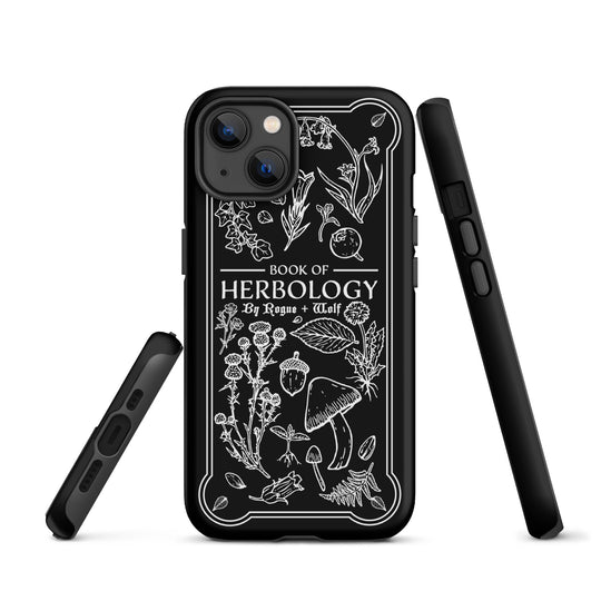 Book of Herbology B&W Tough Phone Case for iPhone