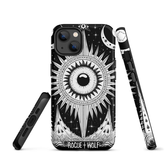 The Cosmos Awakens Tough Phone Case for iPhone - Witchy Gothic Shockproof Anti-scratch Case Gift for Him/Her