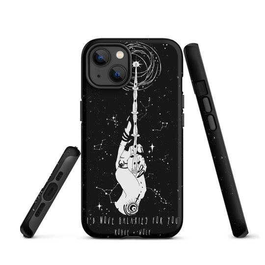 Cosmic Devotion Tough Phone Case for iPhone - Shockproof Anti-scratch Witchy Goth Cool Fun Christmas Gift