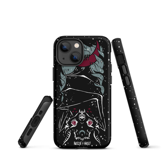 Vampire Bat Tough Phone Case for iPhone -Shockproof Anti-scratch Goth Witchy Cover for Accessories