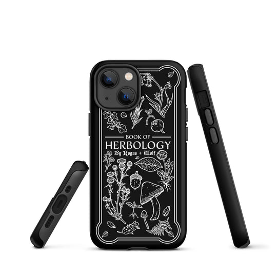 Book of Herbology B&W Tough Phone Case for iPhone