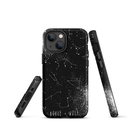 Constellation Tough Phone Case for iPhone - Shockproof Anti-scratch Goth Witchy Phone Cover Gothic Christmas Gifts