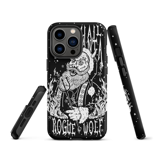 Hail Santa Tough Phone Case for iPhone - Xmas Witchy Shockproof Anti-scratch Goth Cover Gothic Christmas Gifts