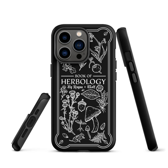Book of Herbology B&W Tough Phone Case for iPhone