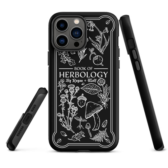 Book of Herbology B&W Tough Phone Case for iPhone