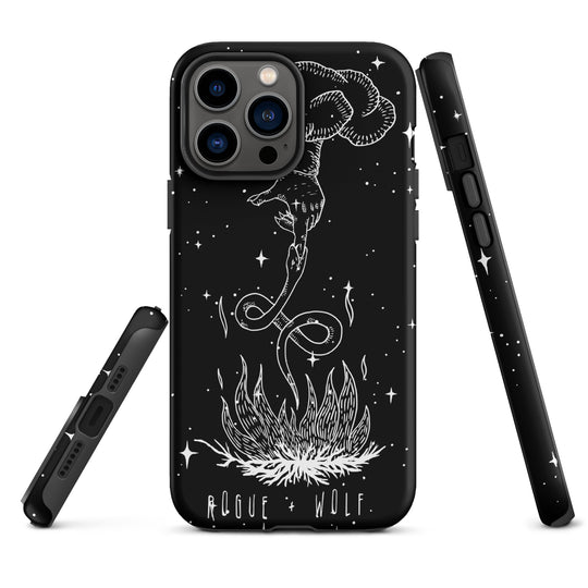 Godbane Tough Phone Case for iPhone - Shockproof Witchy Cell Phone case Anti-scratch Goth Case Cover Cool Gothic Christmas Gifts