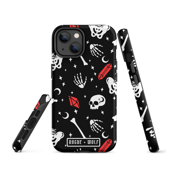 Skulls & Crystals Tough Phone Case for iPhone