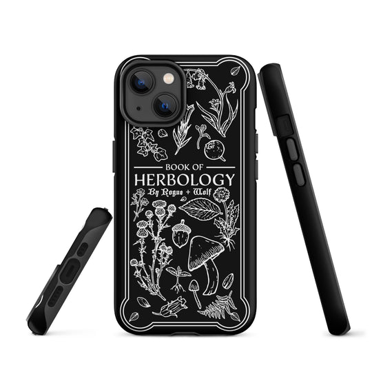 Book of Herbology B&W Tough Phone Case for iPhone