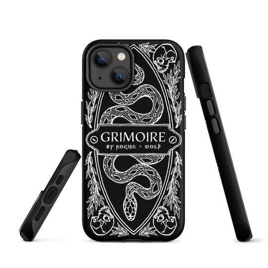 Grimoire Tough Phone Case for iPhone - Shockproof Anti-scratch Witchy Goth Accessories Cover