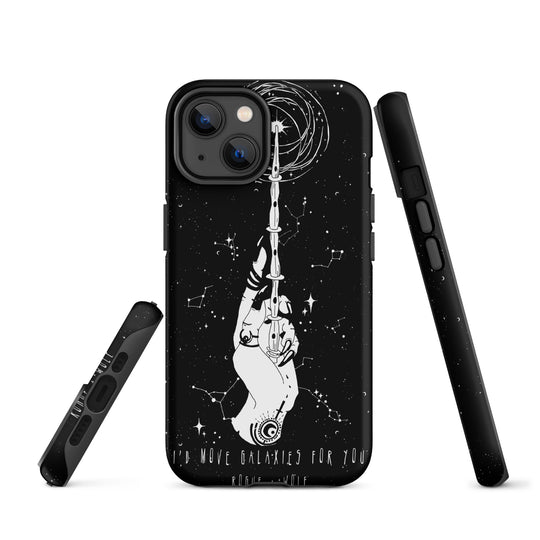 Cosmic Devotion Tough Phone Case for iPhone - Shockproof Anti-scratch Witchy Goth Cool Fun Christmas Gift