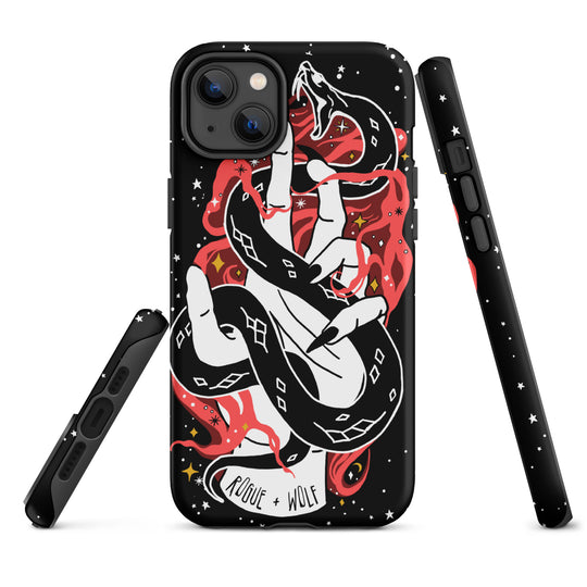 Love Bite Tough Phone Case for iPhone - Shockproof Goth Anti-Scratch Cover Witchy Phone Accessories