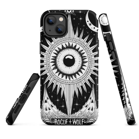 The Cosmos Awakens Tough Phone Case for iPhone - Witchy Gothic Shockproof Anti-scratch Case Gift for Him/Her