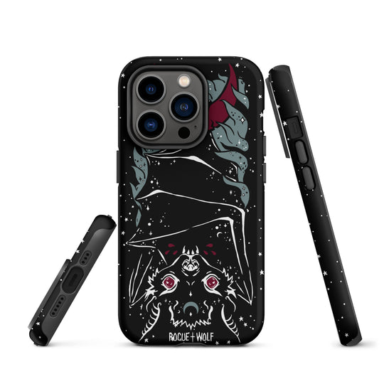 Vampire Bat Tough Phone Case for iPhone -Shockproof Anti-scratch Goth Witchy Cover for Accessories