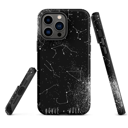 Constellation Tough Phone Case for iPhone - Shockproof Anti-scratch Goth Witchy Phone Cover Gothic Christmas Gifts