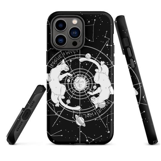 Purr Nebula Tough Phone Case for iPhone