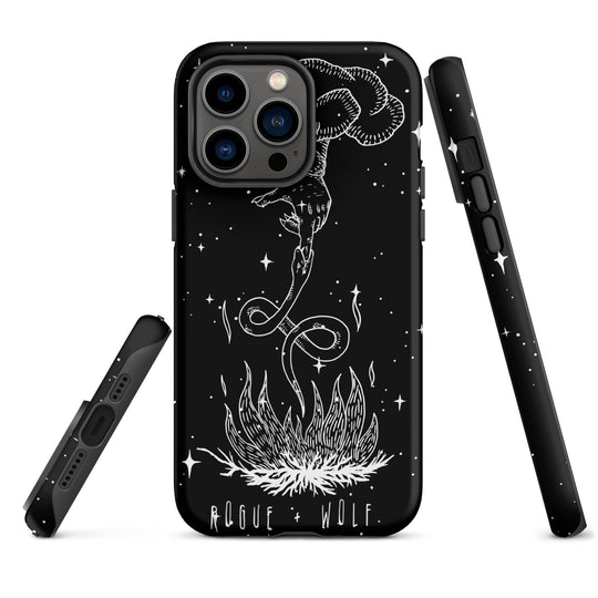 Godbane Tough Phone Case for iPhone - Shockproof Witchy Cell Phone case Anti-scratch Goth Case Cover Cool Gothic Christmas Gifts