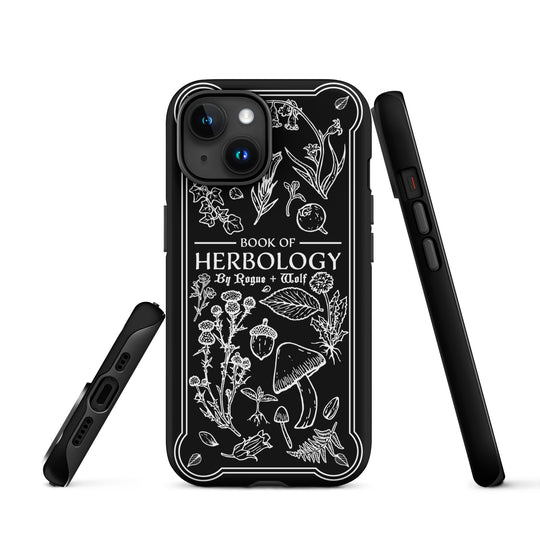 Book of Herbology B&W Tough Phone Case for iPhone