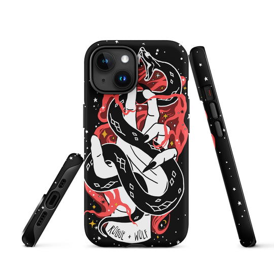 Love Bite Tough Phone Case for iPhone - Shockproof Goth Anti-Scratch Cover Witchy Phone Accessories