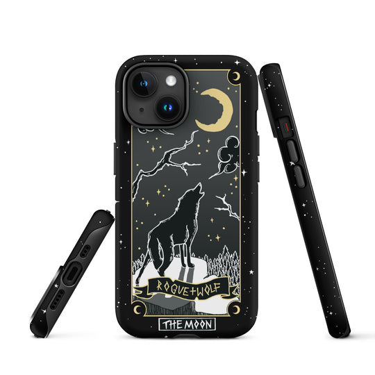 Moon Tarot Tough Phone Case for iPhone - Witchy Shockproof Anti-scratch Goth Accessory Cover Occult Goth Gifts