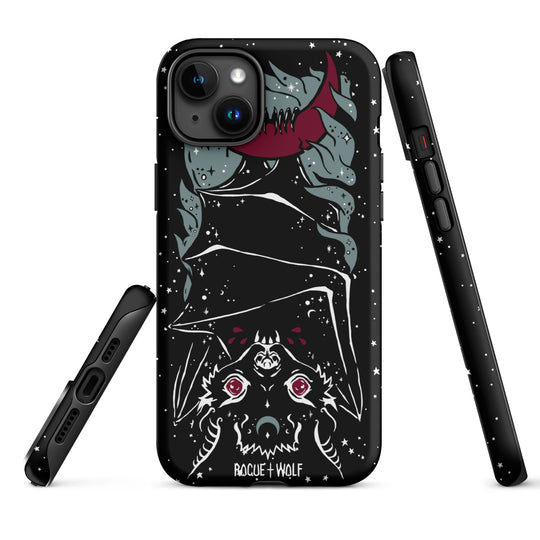 Vampire Bat Tough Phone Case for iPhone -Shockproof Anti-scratch Goth Witchy Cover for Accessories