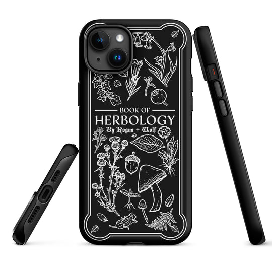 Book of Herbology B&W Tough Phone Case for iPhone