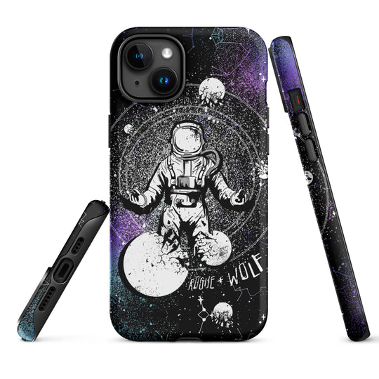 Cosmic Explorer Tough Phone Case for iPhone - Anti-scratch Shockproof Witchy Phone Cover Goth Gifts