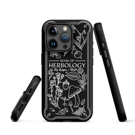 Book of Herbology B&W Tough Phone Case for iPhone